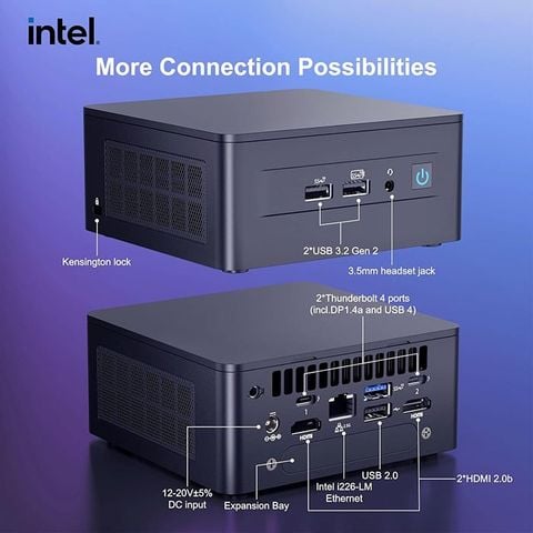 Bộ Mini PC ASUS NUC 13 Pro Tall (RNUC13ANHI7)