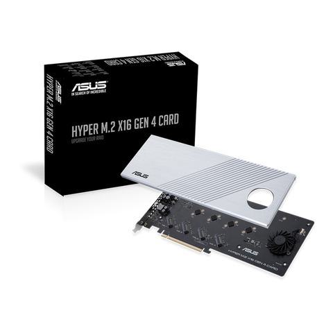 Asus HYPER M.2 X16 GEN 4 | Card Mở Rộng 4 SSD NVMe Tốc Độ Cao