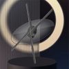 Quạt Đèn LED 3D Hologram Aturos P65 Siêu Mỏng, Độ Phân Giải Siêu Cao 1280 Led, Cánh Quạt 65cm, Độ Sáng 3000 Nit