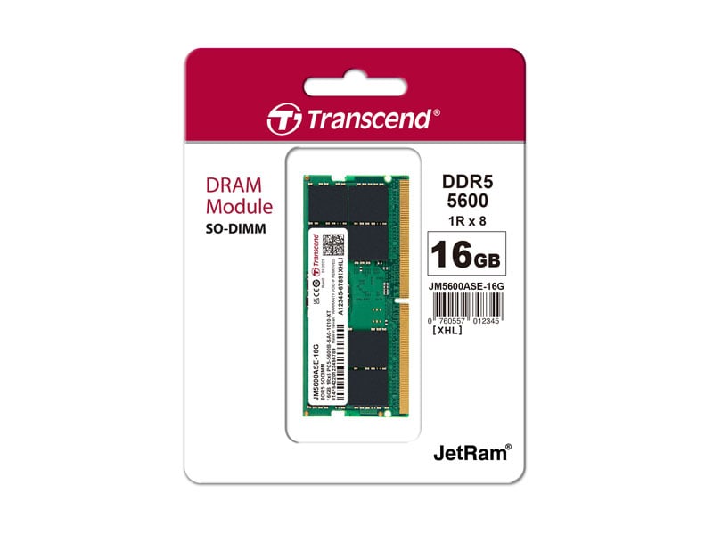 Ảnh minh họa RAM Laptop Transcend 16GB JM DDR5 5600 (JM5600ASE-16G) 1