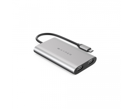 HyperDrive Dual 4K HDMI USB-C Hub Cho MacBook M1 Chính Hãng