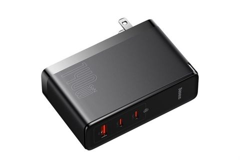 Bộ sạc nhanh 3 cổng USB Type-C PD 140W Baseus CCGAN140CS kèm Cáp Type C - Type C