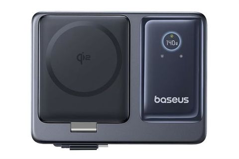 Bộ sạc nhanh 5 cổng USB Type-C Qi2 PD 140W Baseus Nomos CCNMS140 kèm Cáp Type C - Type C