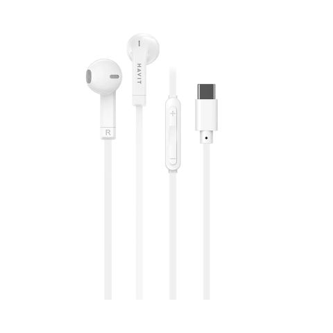 Tai nghe có dây Havit E336C Type-C (Trắng)