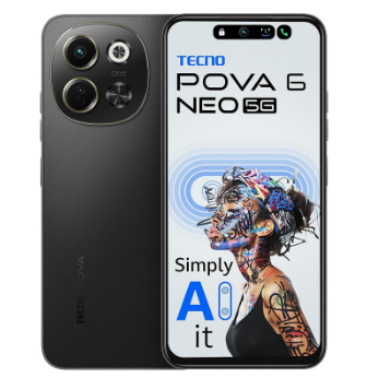 Điện thoại Tecno POVA 6 Neo 5G  - Đen