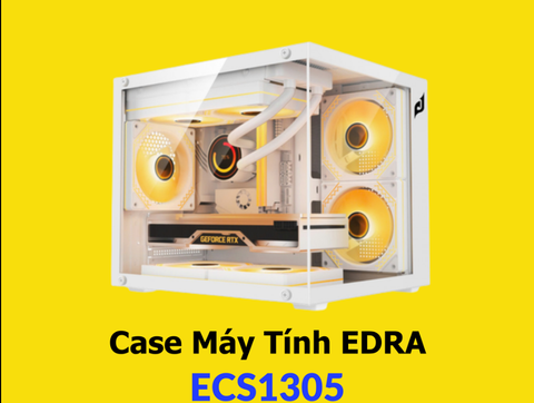 Vỏ Case máy tính EDRA ECS1305 - Trắng