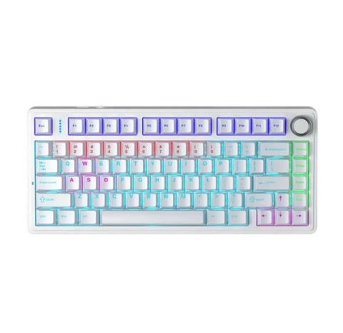 Bàn phím cơ có dây AULA F75 trắng