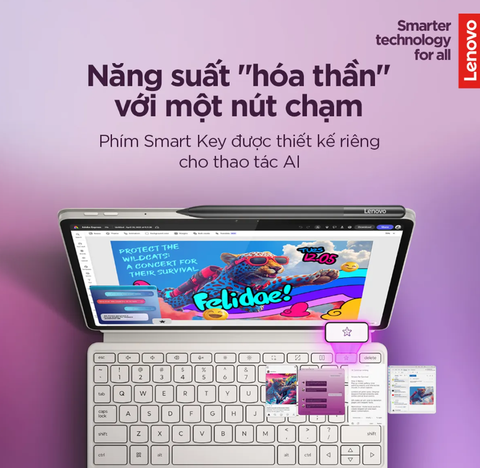 Máy tính bảng Lenovo Yoga Tab 12GB 256GB TB710 ZAG60105VN kèm bàn phím, bút