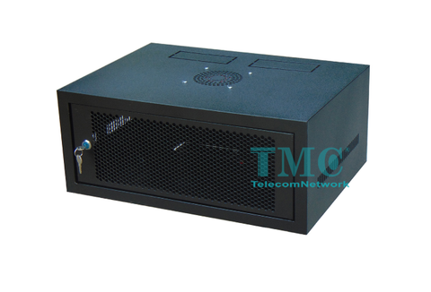 Tủ mạng 4U sâu 400,treo tường,màu đen