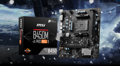 Mainboard MSI B450M-A PRO MAX II DDR4 | AM4, mATX, 2 khe RAM