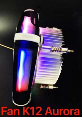 Tản nhiệt CPU VSP K12 Aurora Đen LED Đỏ