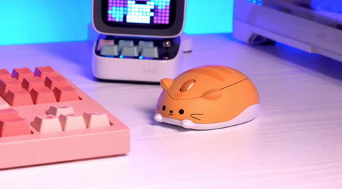 Chuột không dây AKKO Cat Theme Mouse – Orange Kate