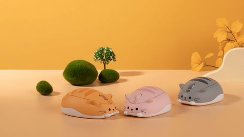 Chuột không dây Akko Cat Theme Mouse- Pink ANGIE