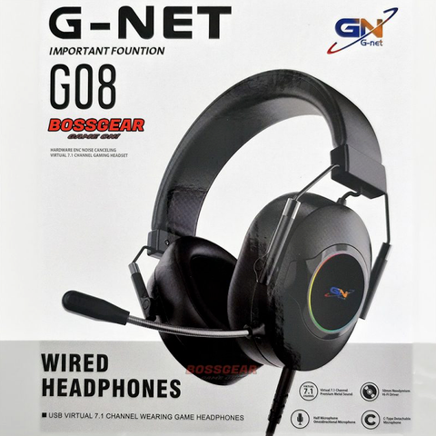 Tai nghe gaming Gnet G08 RGB giả lập 7.1