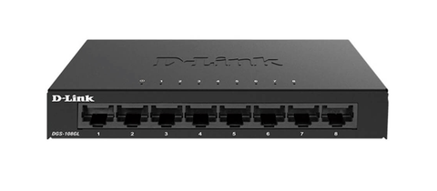 Switch D-Link DGS 108GL Nâng Cấp Mạng Gigabit 8 Cổng