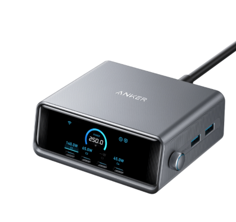 Trạm sạc nhanh Anker GaNPrime 250W (A2345)
