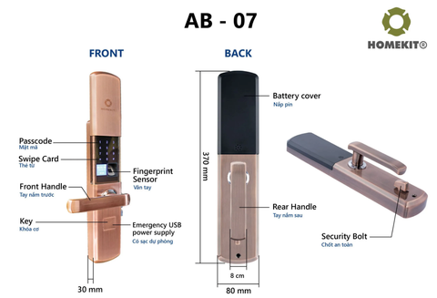 KHÓA VÂN TAY HOMEKIT AB-07