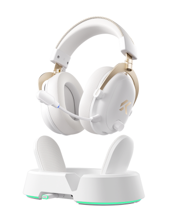 TAI NGHE MCHOSE V9 TURBO WIRELESS WHITE GOLD