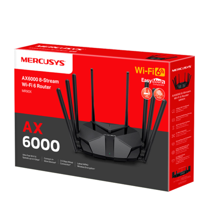 Router WiFi 6 Mercusys AX6000 8-Stream MR90X