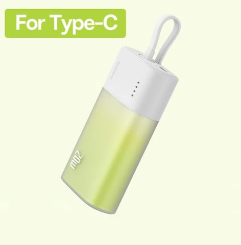 SẠC DỰ PHÒNG BASEUS LVA026-TC-GR 5200MAH 20W TRẮNG XANH KÈM CÁP C-C