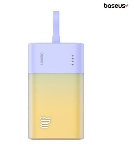 PIN DỰ PHÒNG BASEUS POPSICLE 5200MAH 20W TÍM VÀNG KÈM CÁP C-C 60W