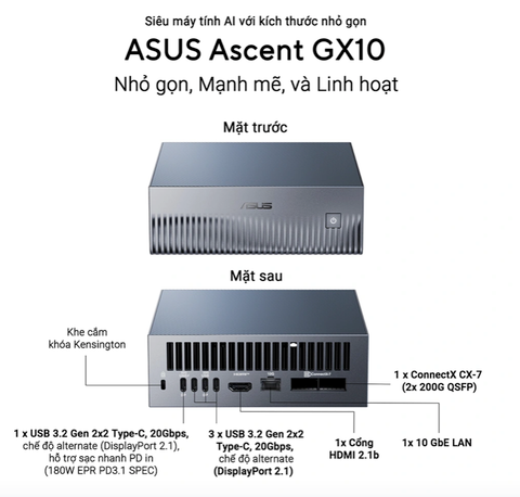 Mini PC AI ASUS Ascent GX10 (GG0012BN)