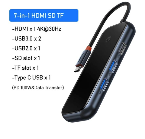 HUB BASEUS ACMEJOY 7-IN-1