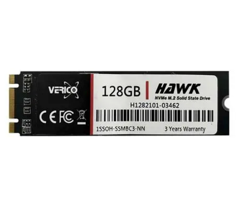 Ổ cứng SSD Verico Hawk 128GB | PCIe Gen3 x2 NVMe, M.2 2280 (1SSOH-SSMBC3-NN)