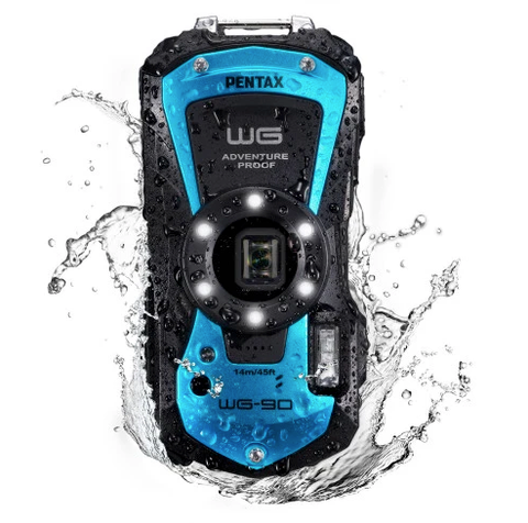 MÁY ẢNH PENTAX WG-90 BLUE - CHỐNG NƯỚC 14M