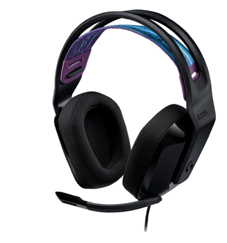 Tai nghe chụp tai Logitech G335 màu đen trọng lượng 240g