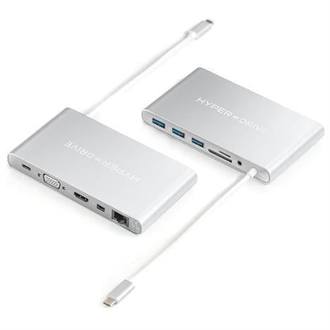Hub chuyển đổi Type-C 11 in 1 Hyperdrive GN30-SILVER
