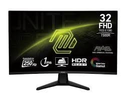 Màn hình gaming MSI MAG32C6X (32 inch, FHD, VA, 250Hz, 1ms, HDMI + DP, cong)