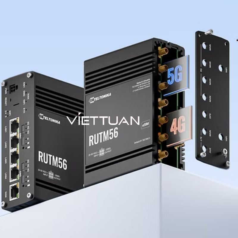 Teltonika RUTM56, DUAL MODEM, Dual SIM eSIM, 5G, 4G, 3G, 2G