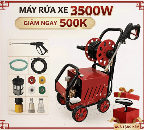 Máy Rửa Xe ExtraWash K-3500X 3500W Áp Lực Mạnh Tặng Phụ Kiện