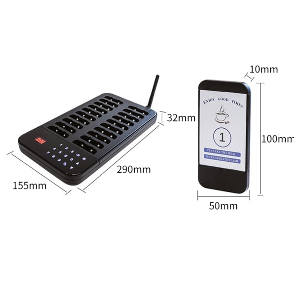 Ảnh minh họa Thiết bị báo rung phục vụ Gpos HT-2051R [20 tay] 2