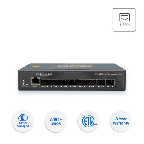 Thiết bị Switch doanh nghiệp Aurcore AES4202 8 x 10GE SFP+