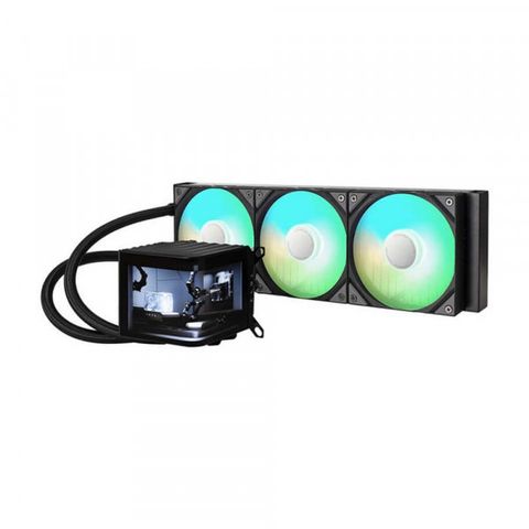 Tản nhiệt nước AIO TRYX PANORAMA ARGB 360 BLACK (Màn AMOLED 6.5/Bơm ASETEK 8)