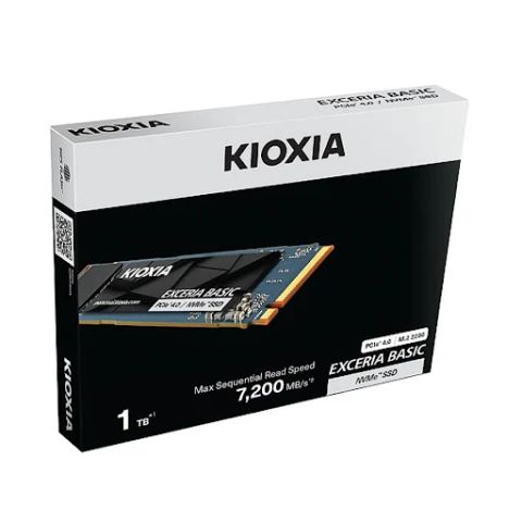 Ổ cứng SSD Kioxia EXCERIA BASIC 1TB NVMe Gen4x4 LSF10Z001TG8