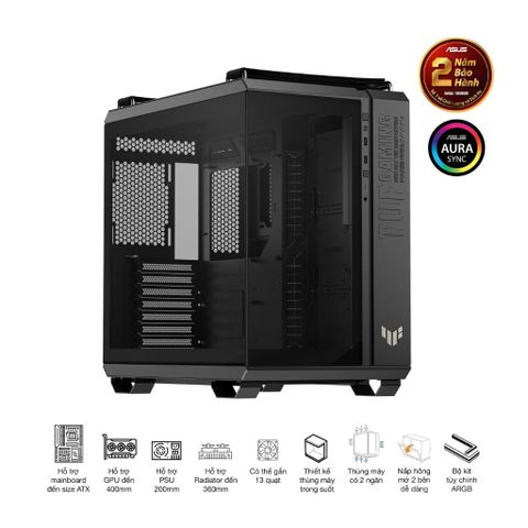 Vỏ Case ASUS TUF Gaming GT502 HORIZON BLACK