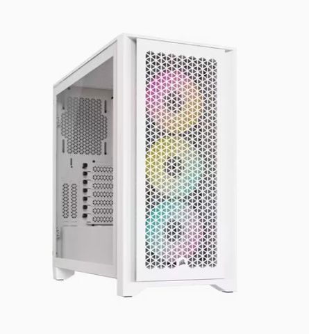 Vỏ case Corsair iCUE 4000D RGB Airflow True White (CC-9011241-WW)
