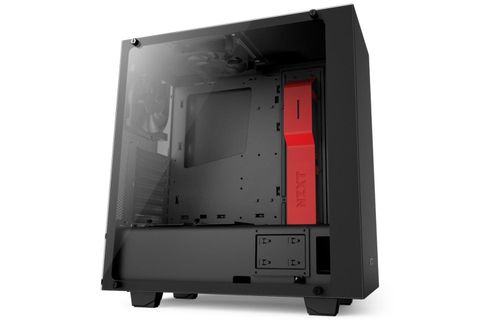 Vỏ case máy tính NZXT S340 Elite Matte Black/Red Mid Tower