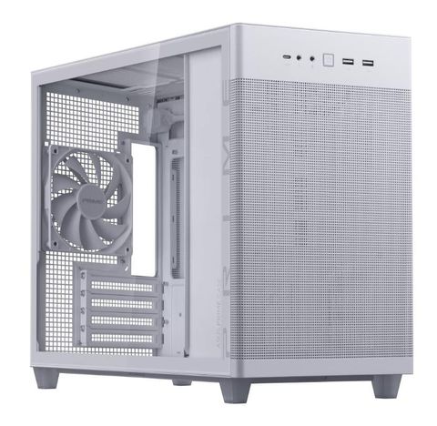 Vỏ máy tính ASUS Prime AP201 TG MicroATX (Màu trắng)
