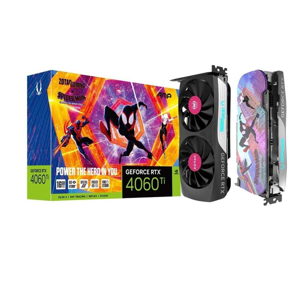 VGA ZOTAC GAMING GEFORCE RTX 4060 Ti 16GB AMP SPIDER-MAN