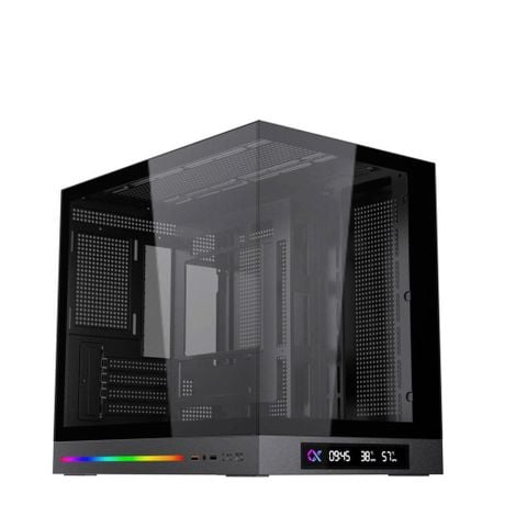 Vỏ case Xigmatek Cloud M DGT (M-ATX, Led ARGB, Hiển thị nhiệt độ, không fan) – BLACK