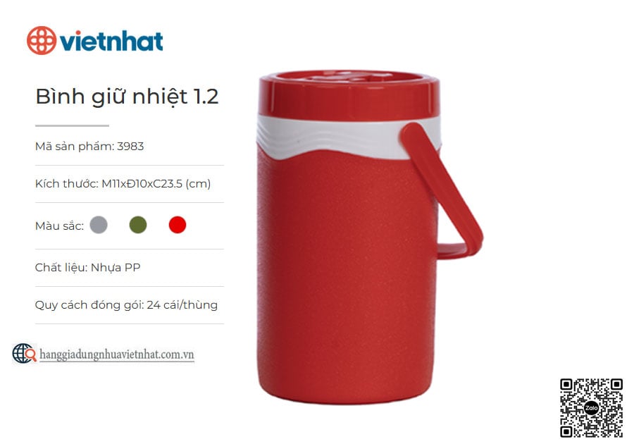 Bình giữ nhiệt 1.2 Hokori 3983