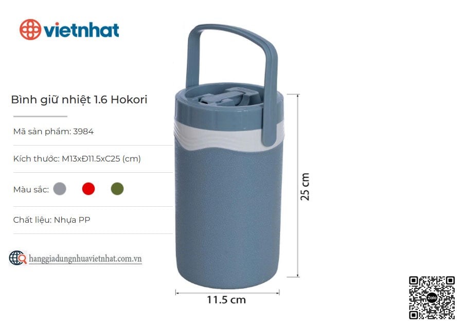 Bình giữ nhiệt 1.6 Hokori 3984