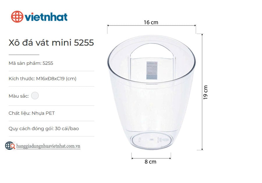 Xô đá vát mini 5255