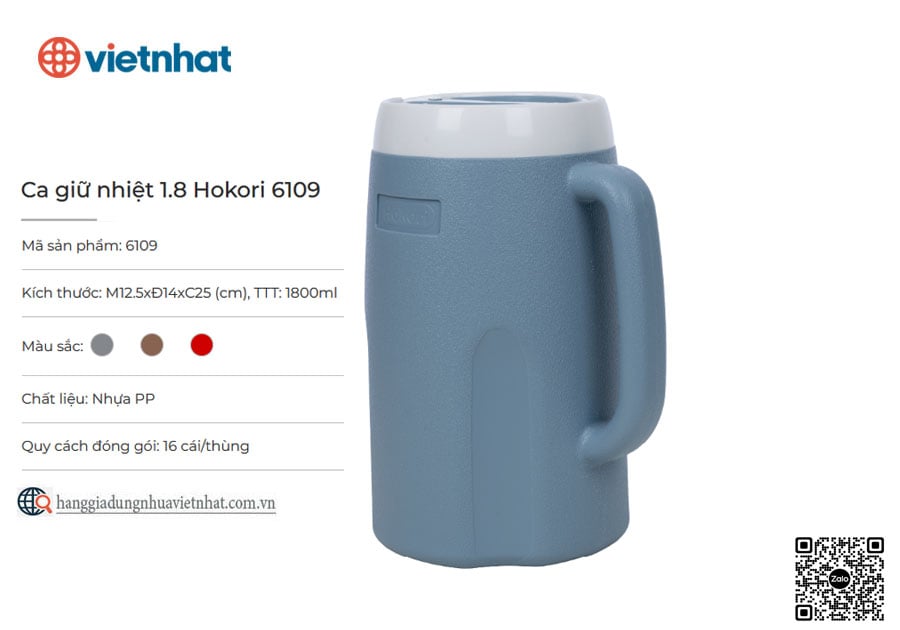 Ca giữ nhiệt 1.8 Hokori 6109