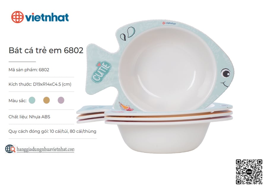 Bát cá trẻ em 6802