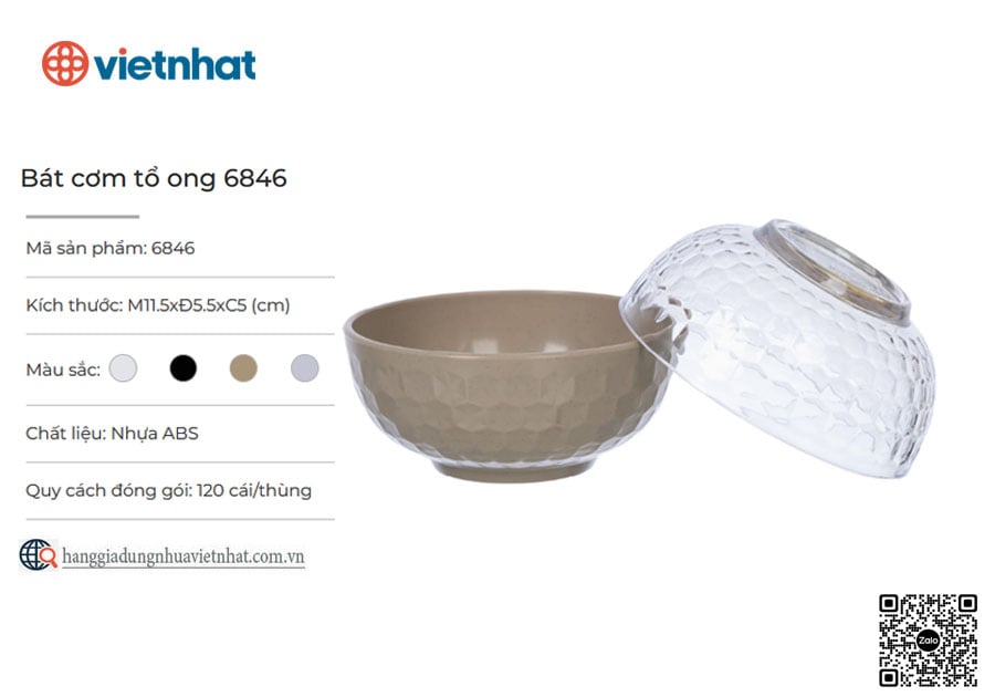 Bát cơm tổ ong 6846